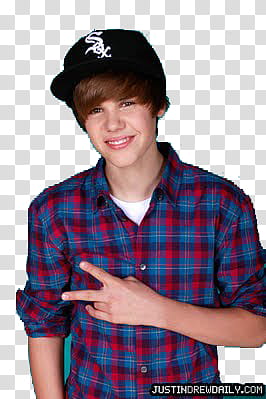 para las TUTOLOVERS, Justin Bieber doing peace sign with his left hand transparent background PNG clipart
