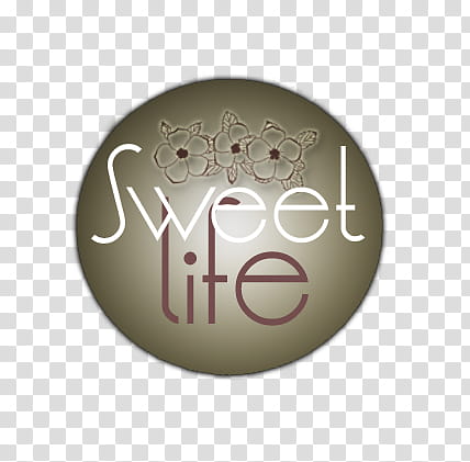 Pins , Sweet Life logo illustration transparent background PNG clipart