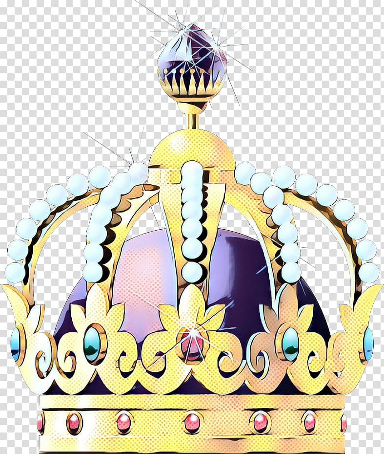 Gold Logo, Pop Art, Retro, Vintage, Crown, Pearl, Purple transparent background PNG clipart