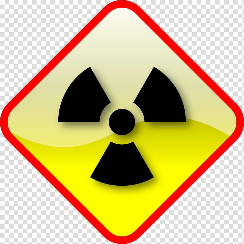 Radiation Symbol, Hazard Symbol, Radioactive Decay, Sign, Radioactive Contamination, Ionizing Radiation, Sticker transparent background PNG clipart