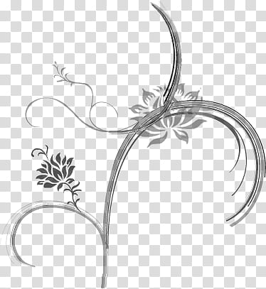 Lamoure Brushes , gray flower transparent background PNG clipart