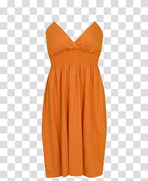 Dresses RAR, women's orange tank dress transparent background PNG clipart