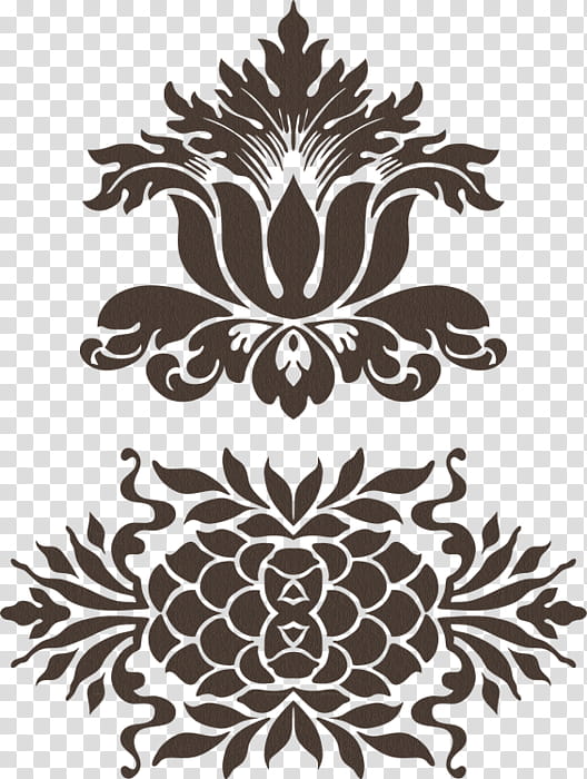 Black And White Flower, Ornament, Drawing, Floral Design, Fototapet, Motif, Bohochic, Black And White transparent background PNG clipart