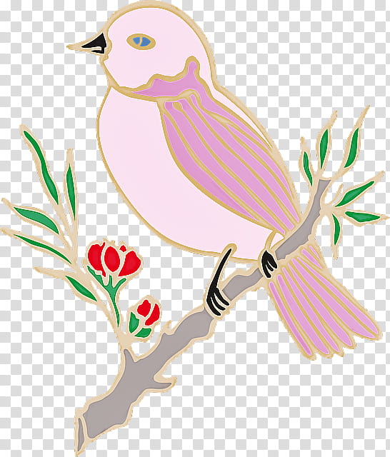 bird branch beak european robin perching bird, Songbird, Old World Flycatcher, Coloring Book, Twig transparent background PNG clipart