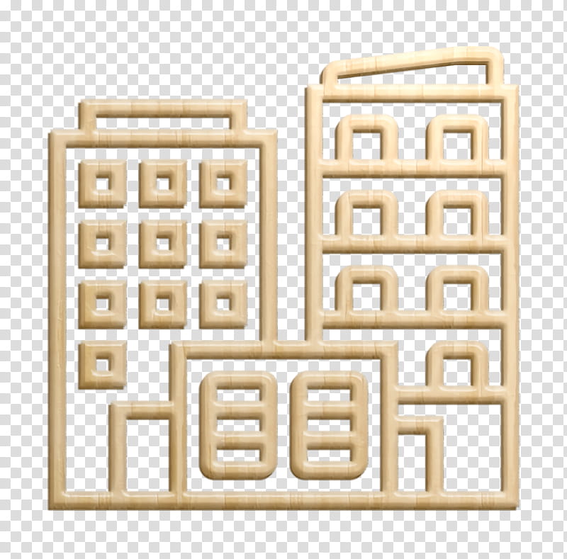 Building icon Architecture icon Architecture and city icon, Text, Beige, Square, Toy transparent background PNG clipart