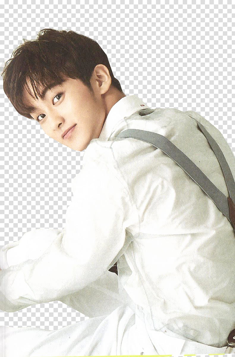 NCT SEASON GREETINGS , man wearing white dress shirt transparent background PNG clipart