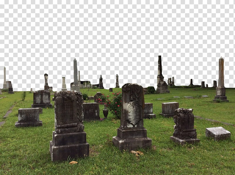 Cemetery, tomb on grasses transparent background PNG clipart