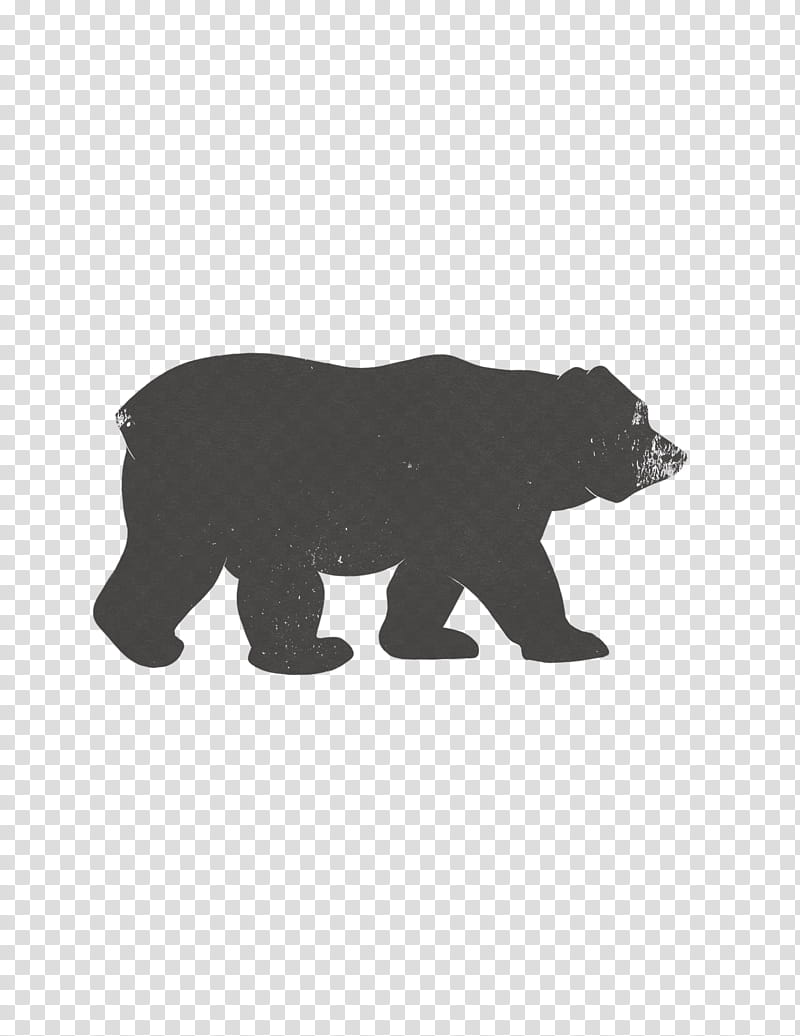 Bear, Poster, Silhouette, Snout, Black, Wildlife, Animal Figure transparent background PNG clipart