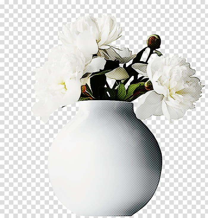 Artificial flower, Vase, White, Cut Flowers, Plant, Petal, Artifact, Gardenia transparent background PNG clipart
