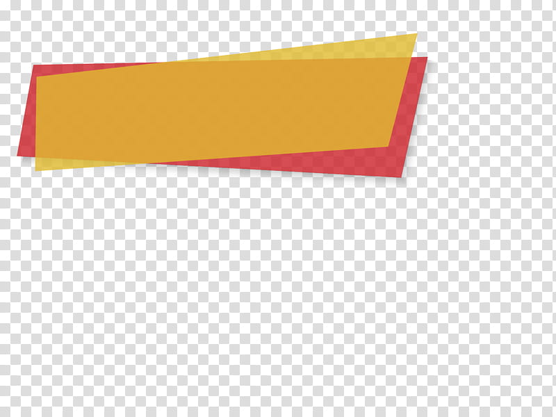 Banners, two yellow and red blocks logo transparent background PNG clipart