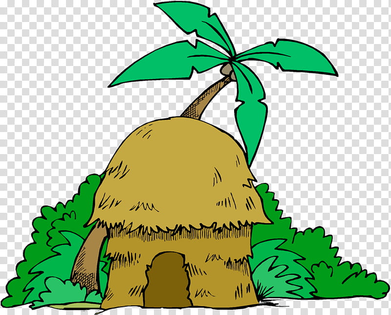 Green Leaf, Jungle, Rainforest, Hut, Cartoon, Document, Tree, Plant transparent background PNG clipart