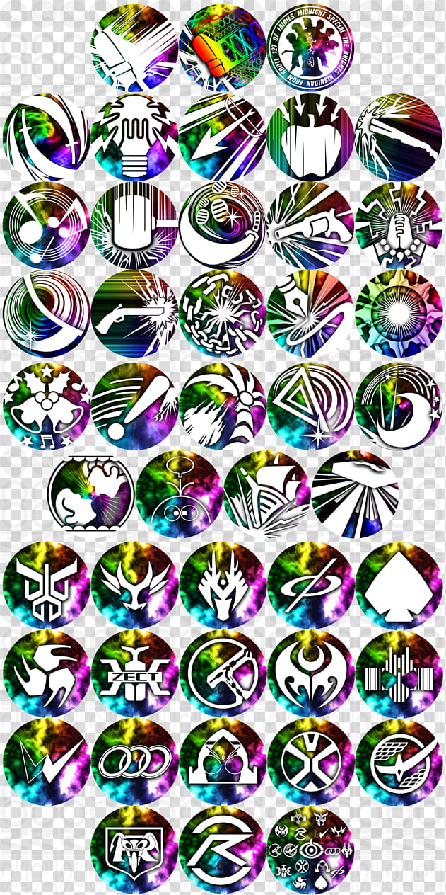 Omega Drive Iris Collection, assorted-design logo lot transparent background PNG clipart