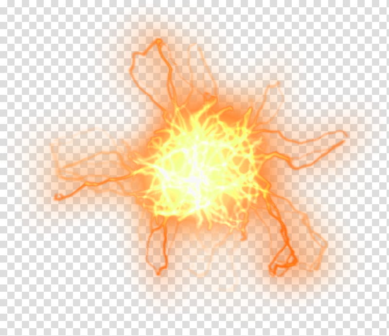 misc firey electrical element, orange electricity illustration transparent background PNG clipart