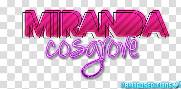 Texto de Miranda Cosgrove transparent background PNG clipart