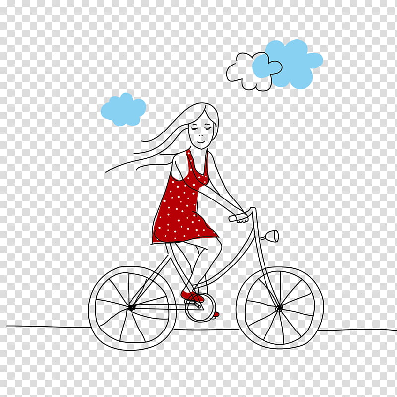Girl Frame, Bicycle, Drawing, Cycling, Bicycle Wheel, Vehicle, Bicycle Accessory, Cartoon transparent background PNG clipart