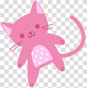 Starfish Character Cat Cartoon Pattern, Pink M, Textile, Character Created By transparent background PNG clipart thumbnail