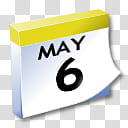 WinXP ICal, May th calendar icon art transparent background PNG clipart