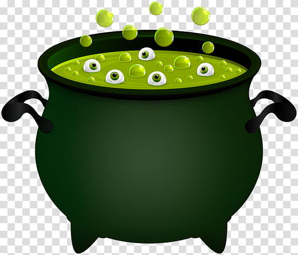 Halloween Cartoon, Witchcraft, Halloween , Potion, Magic, Cauldron, Green, Cookware And Bakeware transparent background PNG clipart