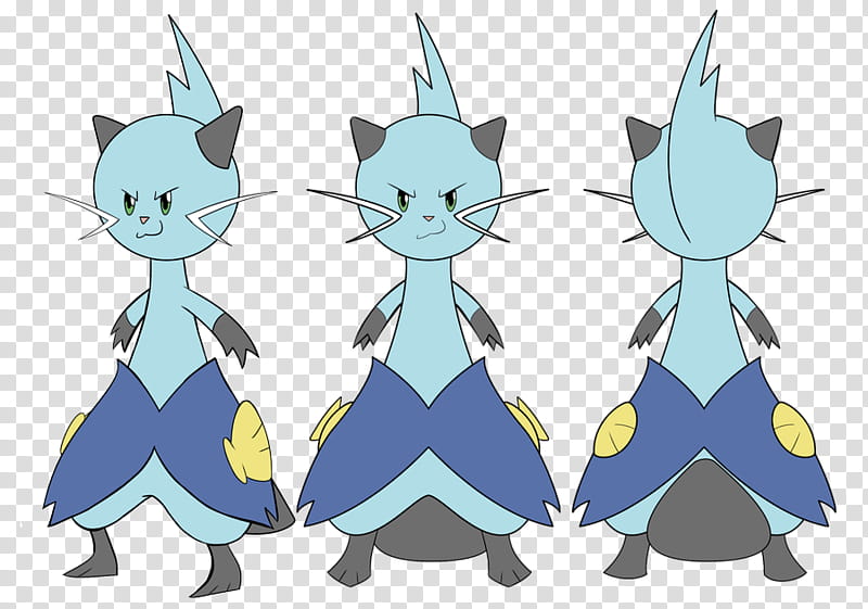 Dewott Turn Around, gray cat character illustration transparent background PNG clipart