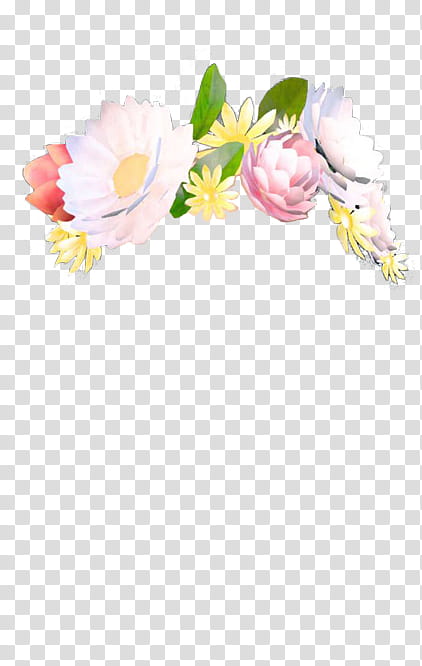 Snapchat Filters Part , white, pink, and green floral border transparent background PNG clipart