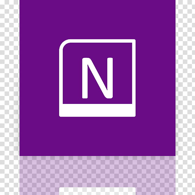 Metro UI Icon Set  Icons, OneNote alt _mirror, square white and purple N icon transparent background PNG clipart