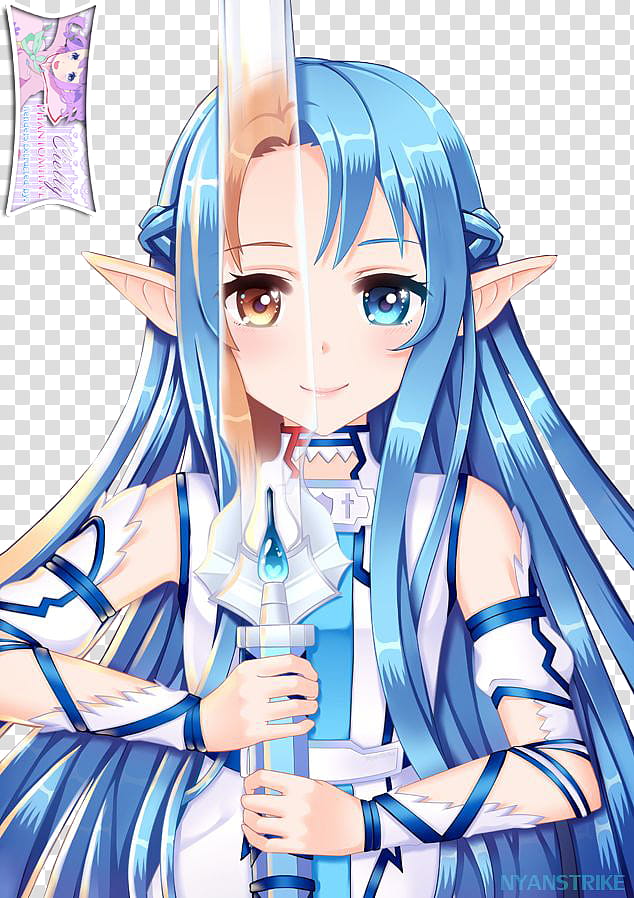 Asuna Yuuki Undine and SAO Extracted byCielly transparent background PNG clipart