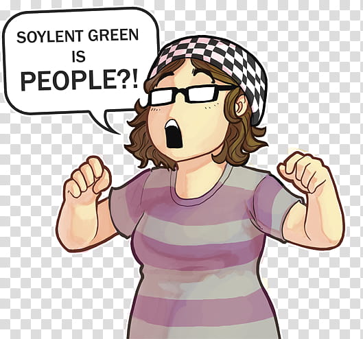 SOYLENT GREEN IS PEOPLE transparent background PNG clipart