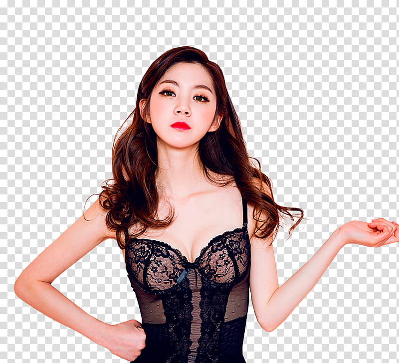 CHAE EUN, woman standing with right arm akimbo transparent background PNG clipart