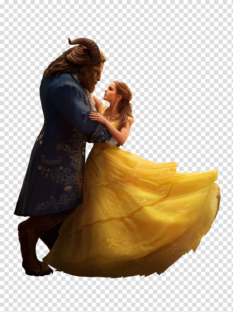 Beauty and The Beast dancing illustration transparent background PNG clipart