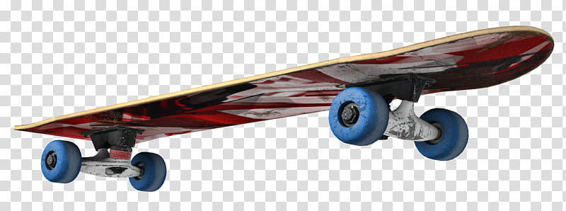 Skateboard , red and black skateboard transparent background PNG clipart