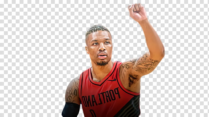 Damian Lillard, Basketball Player, Thumb, Shoulder, Physical Fitness, Arm, Joint, Muscle transparent background PNG clipart