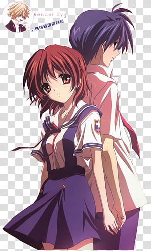 Free: Anime Clannad Mangaka HIT, Anime transparent background PNG