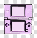 Grunge Devices s, pink handheld console illustration transparent background PNG clipart