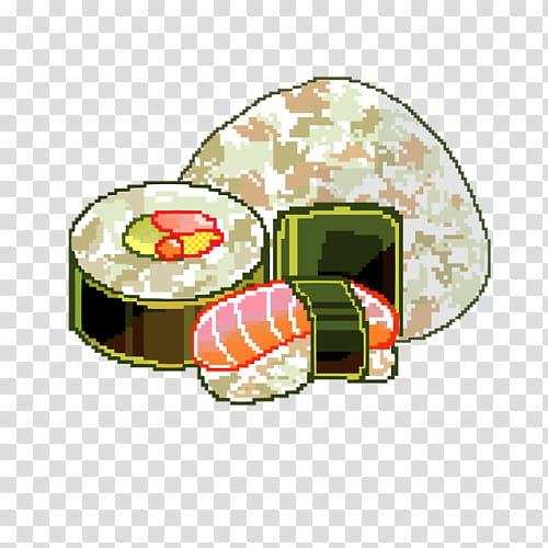 Food Pixel Art, Sushi, Japanese Cuisine, Cake, Salmon As Food, Painting, Strawberry Cake, Platter transparent background PNG clipart