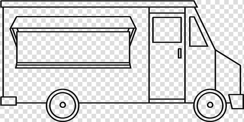 Car, Food Truck, Drawing, Hamburger, Food Cart, Line, Line Art, Vehicle transparent background PNG clipart