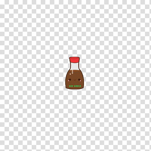 Kawaii Food s, soy sauce bottle cartoon illustration transparent background PNG clipart