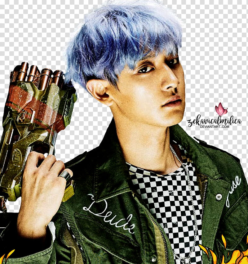 EXO The Power Of Music, man holding toy gun transparent background PNG clipart