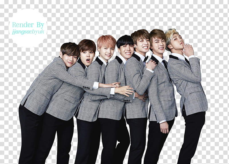 RENDER BTS, BTS member transparent background PNG clipart