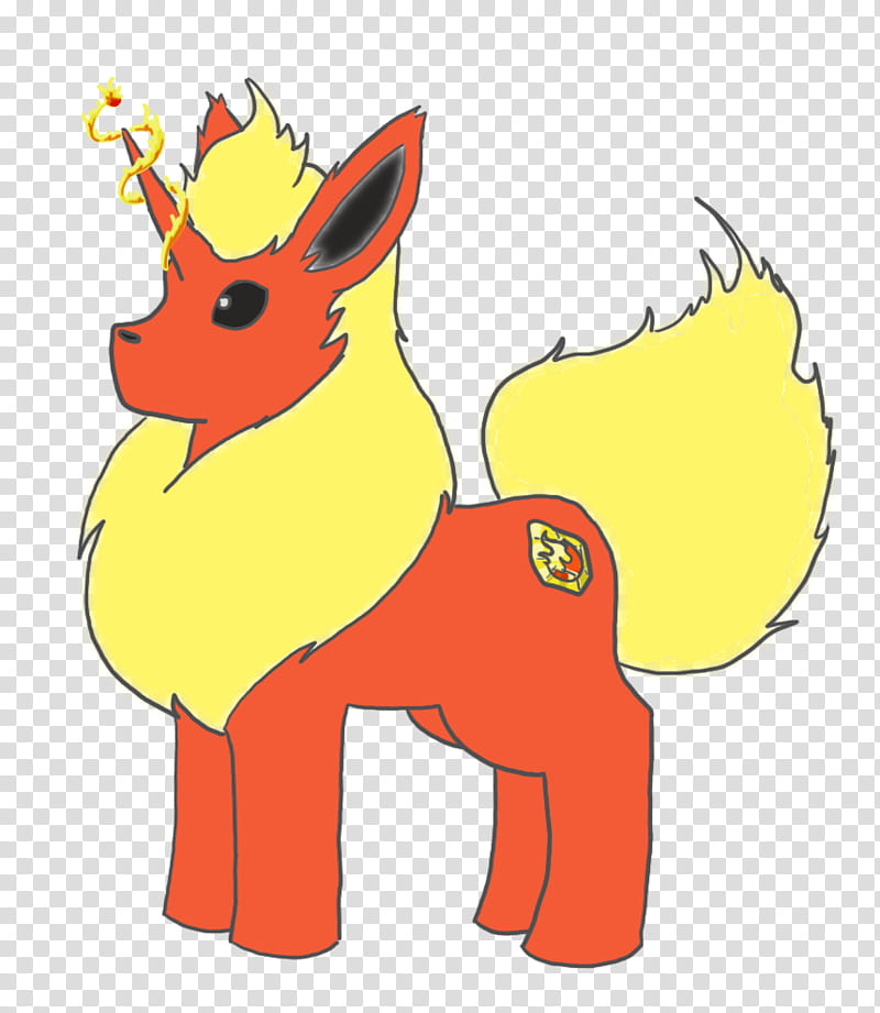 Pony Flareon, red unicorn with blonde hair illustration transparent background PNG clipart