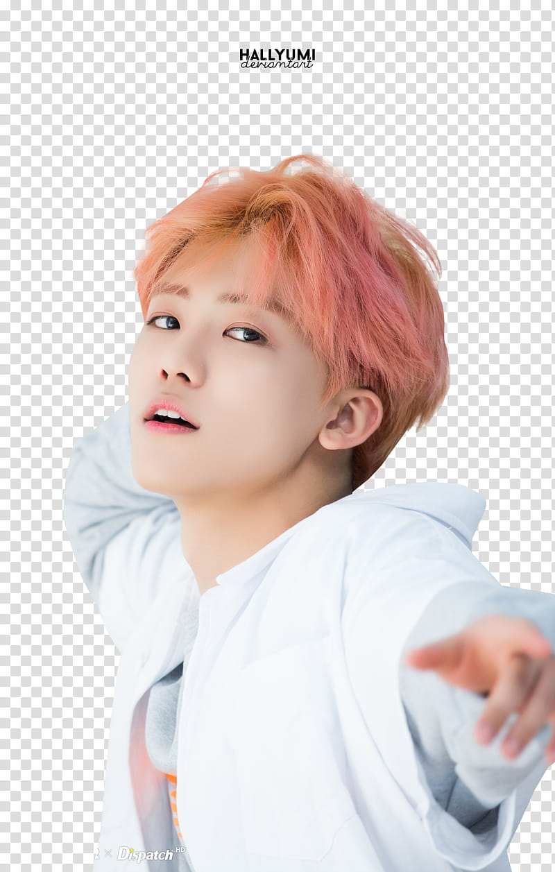 Jaemin WE GO UP, man blond haired wearing white top transparent background PNG clipart