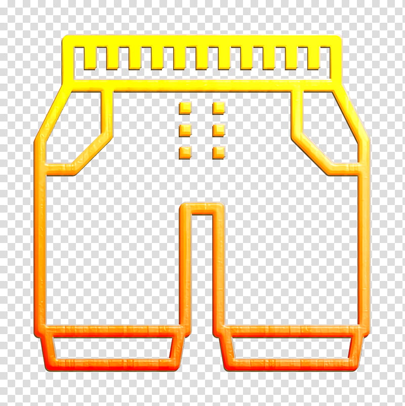 Garment icon Shorts icon Clothes icon, Yellow transparent background PNG clipart