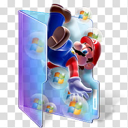 super mario icons , folder mario windows, Super Mario folder icon transparent background PNG clipart