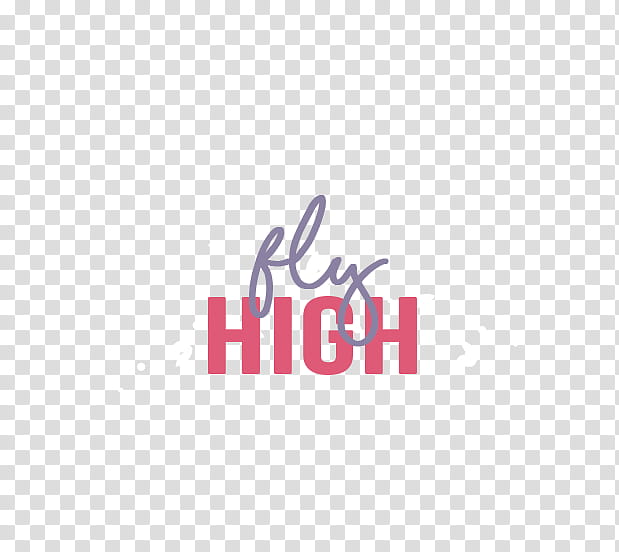 Aesthetic KPOP, fly high text transparent background PNG clipart
