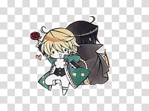 Chibi Pandora Hearts, man in green coat illlustration transparent background PNG clipart thumbnail