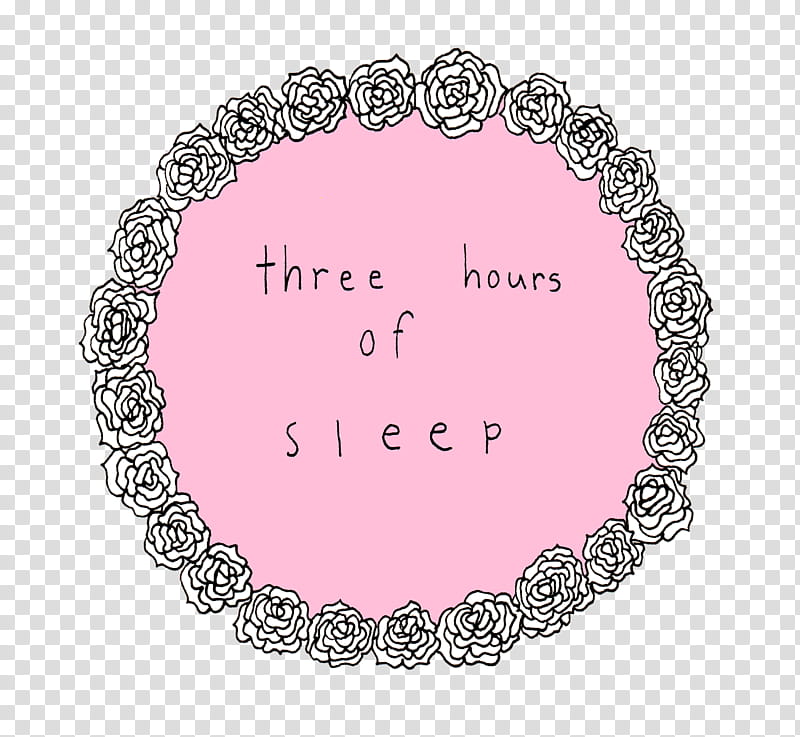 Delirium, three hours of sleep text transparent background PNG clipart