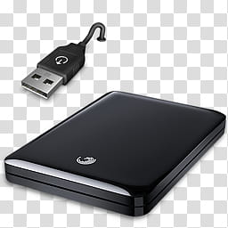 Devices and Printers Icon Collection , External Hard Disk HDD Seagate FreeAgent GoFlex GB, black Seagate external drive illustration transparent background PNG clipart