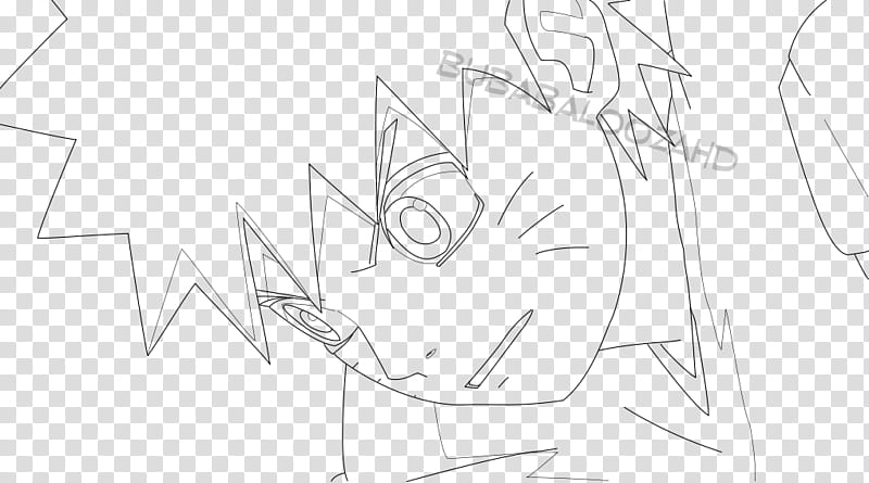 Suzuki Naruto Lineart transparent background PNG clipart