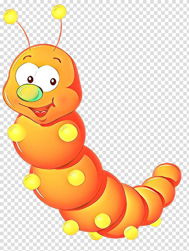 Baby toys, Caterpillar, Cartoon, Yellow, Insect, Moths And Butterflies, Larva transparent background PNG clipart