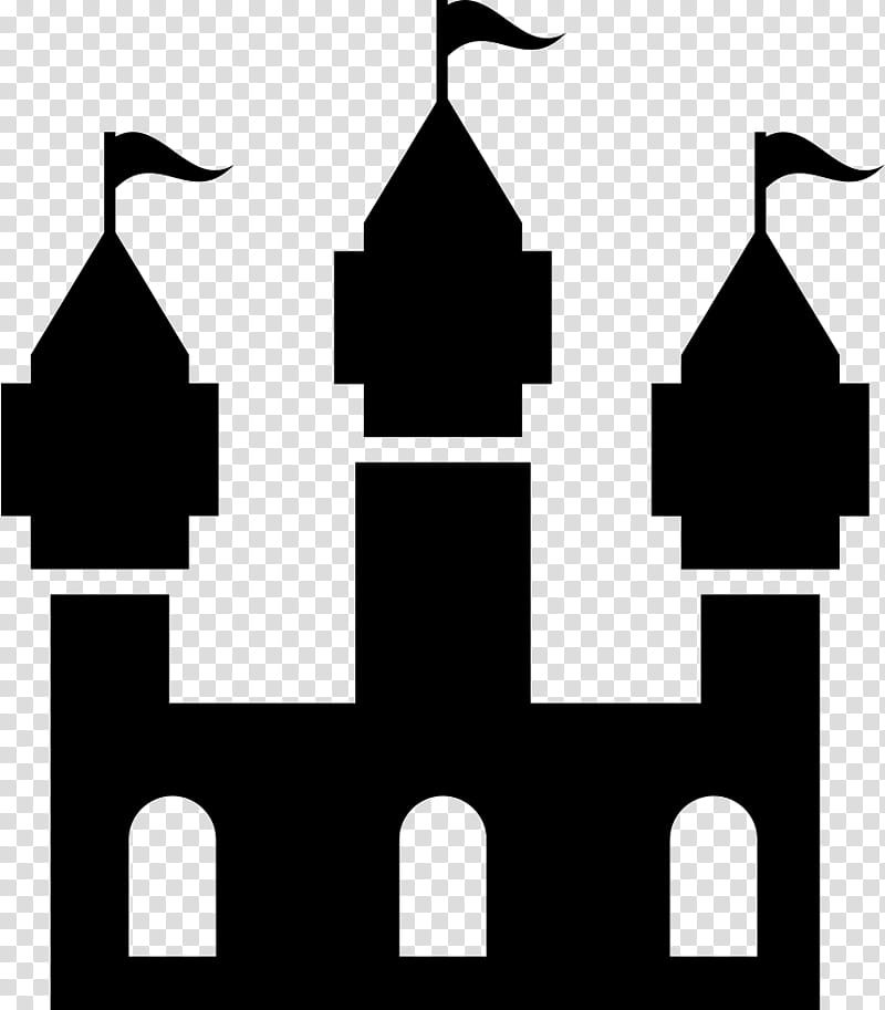 Castle, Building, Symbol, Palace, Architecture, Web Button, White, Black transparent background PNG clipart