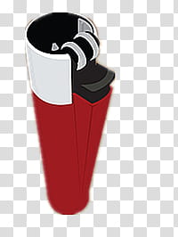 Cute , red disposable lighter illustration transparent background PNG clipart